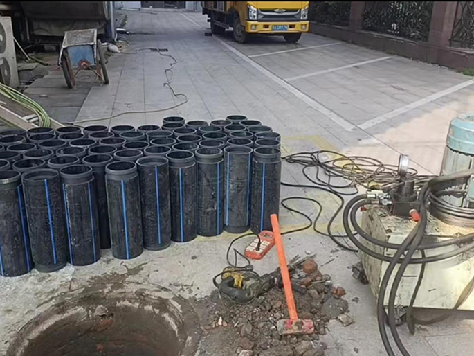 宣城PE置换管厂家 DN315置换管 非开挖管短管置换